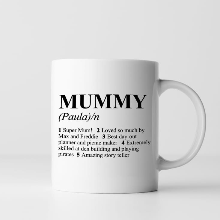 personalised mummy mug
