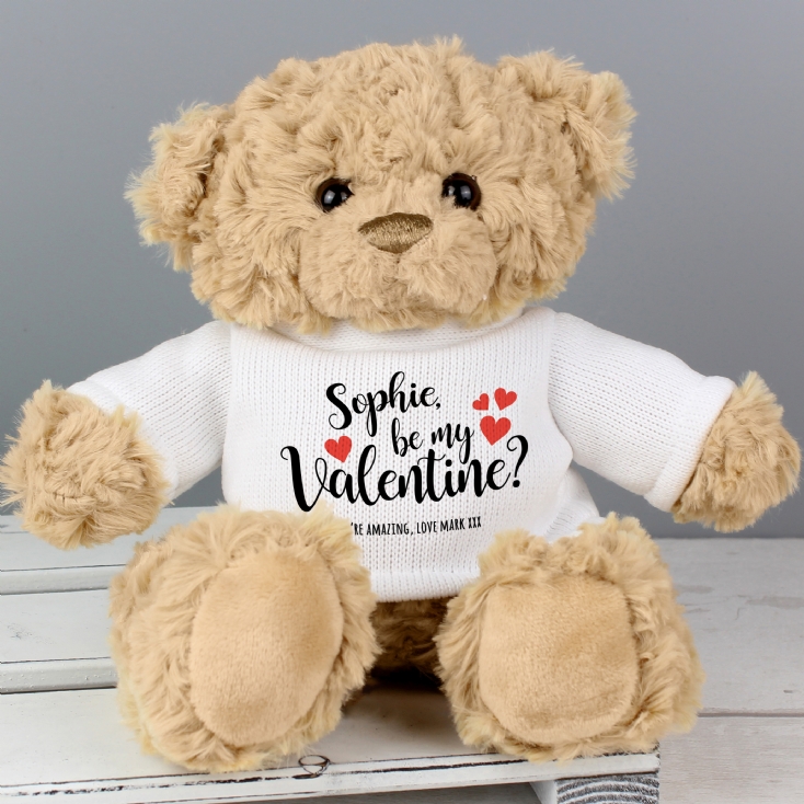 Be My Valentine Personalised Teddy Bear | Find Me A Gift