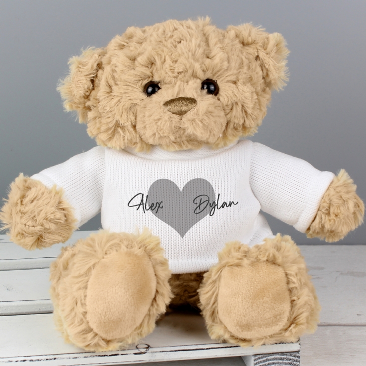 Personalised Love Heart Teddy Bear