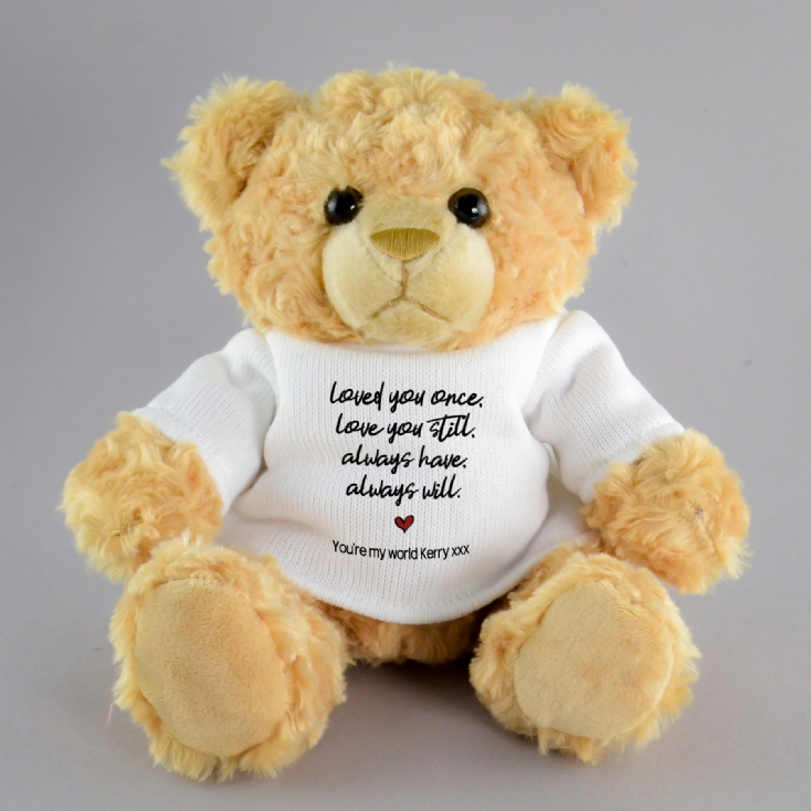Personalized i love you teddy bear clearance