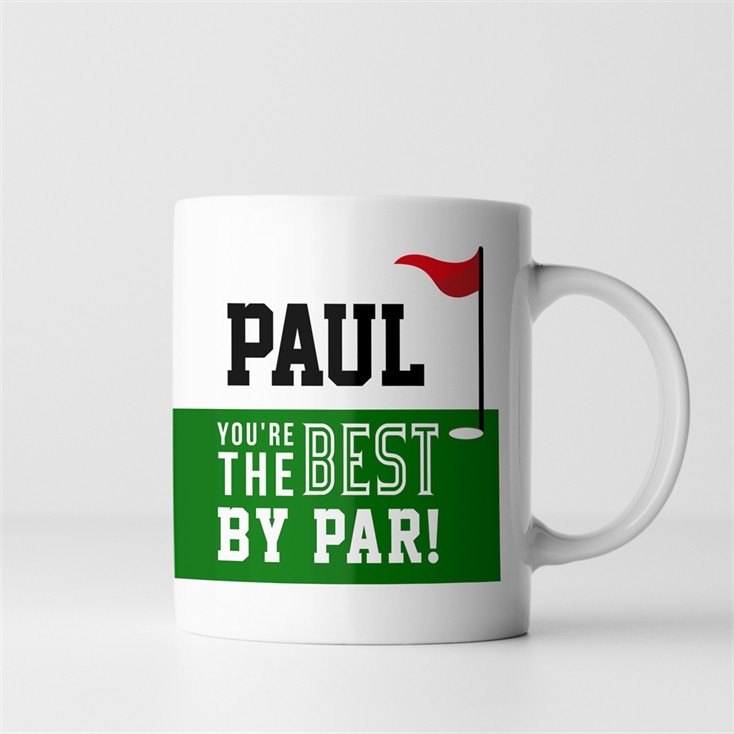 Personalised Best By Par Mug