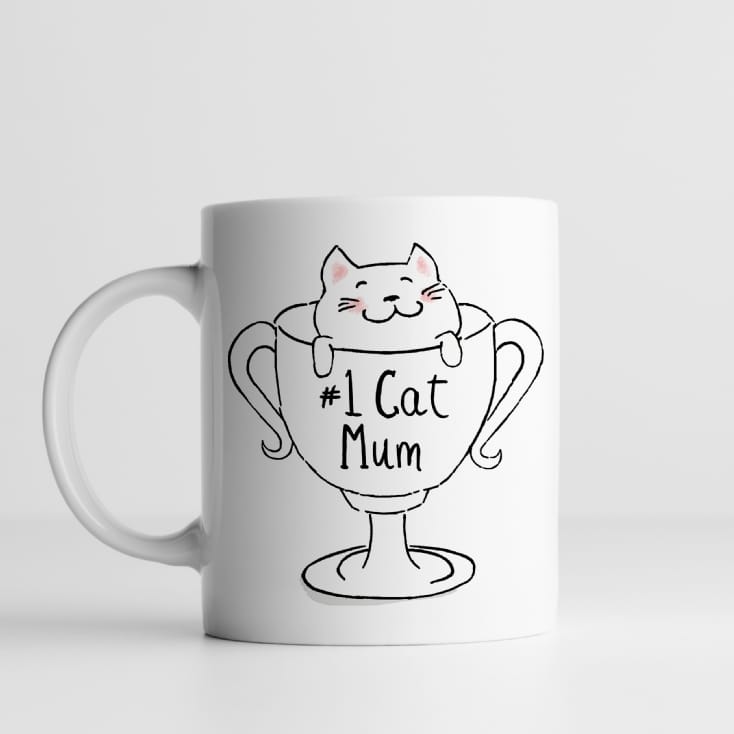 no 1 cat mum mug