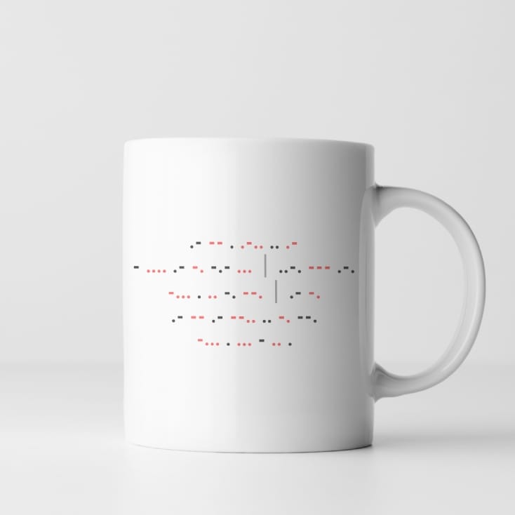 Personalised Morse Code Mug