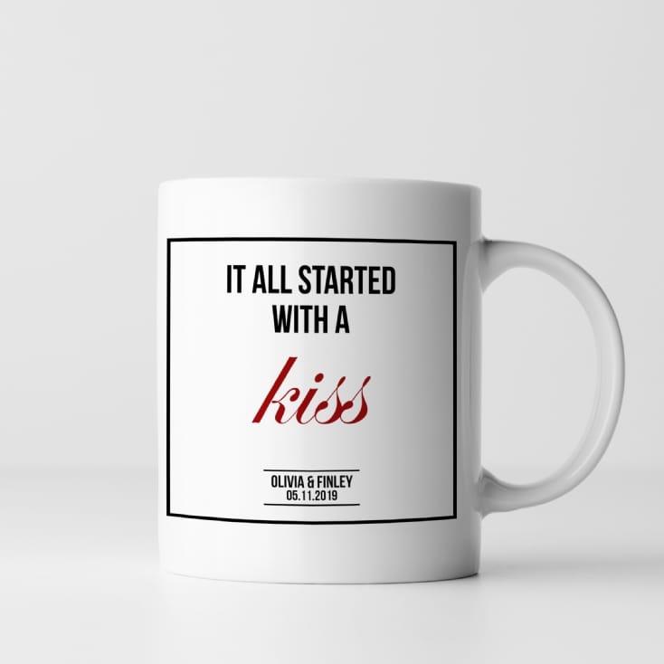 'It All Started With A' Personalised Mug