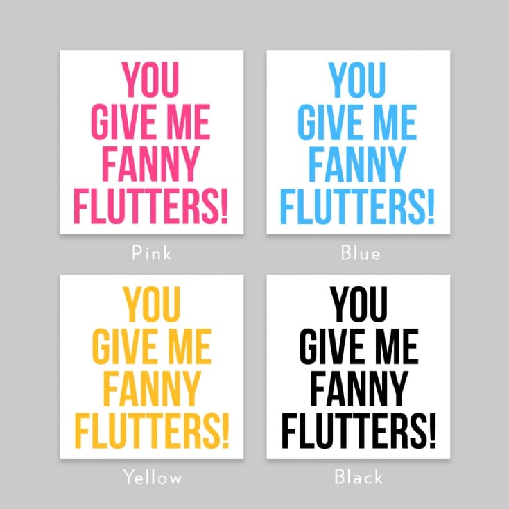 Personalised You Give Me Flutters! Mug