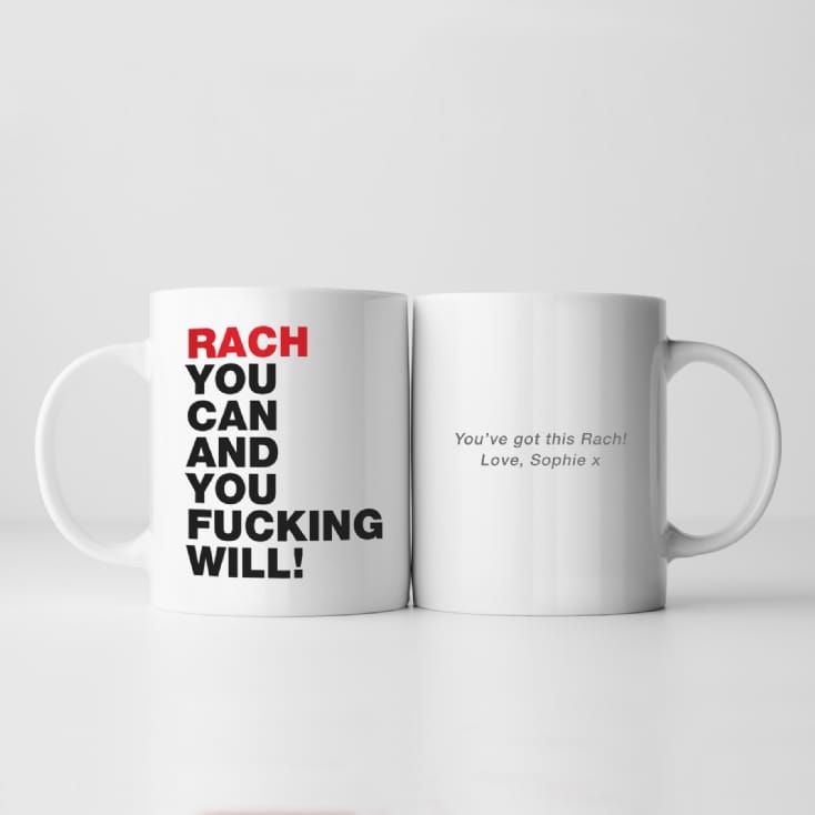 Personalised Swearing Motivational Mugs