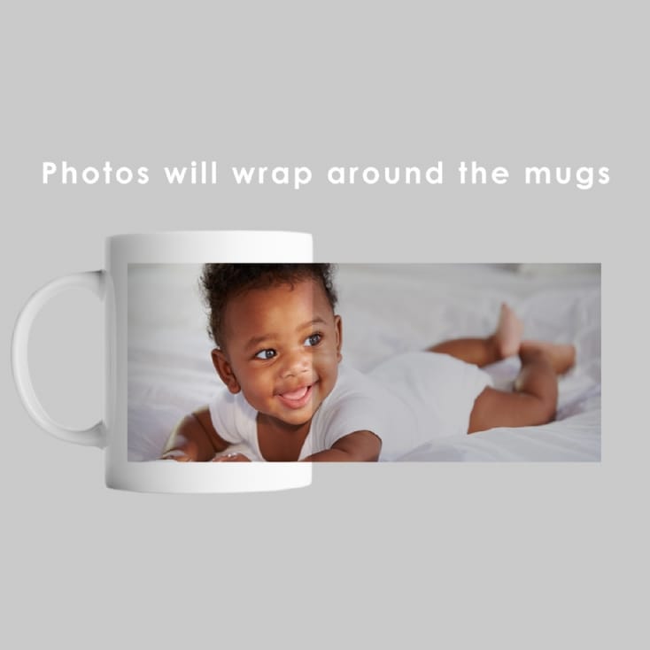 Set of 2 Personalised Photo Mugs