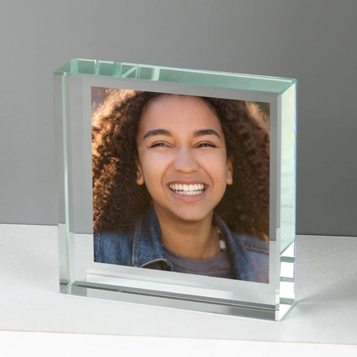 Personalised Keepsake Photo Glass Block