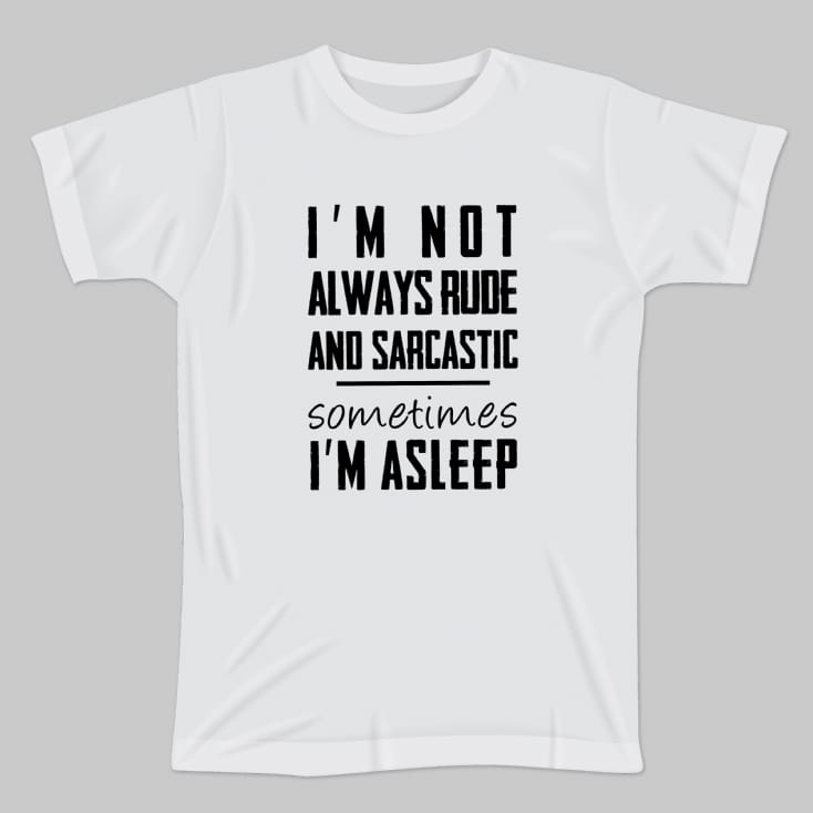 I'm Not Always Rude And Sarcastic T-Shirt