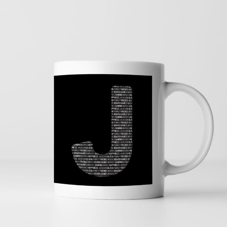 Personalised Letter Mug