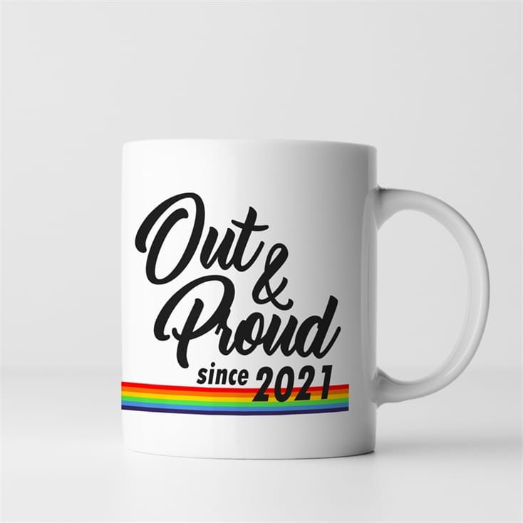 Personalised Out & Proud Since….. Mug