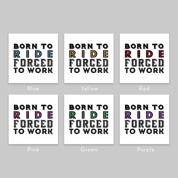 Born To Ride Forced To Work Mug