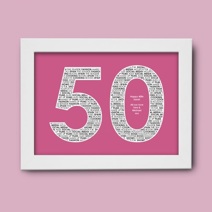 Personalised 50 Print