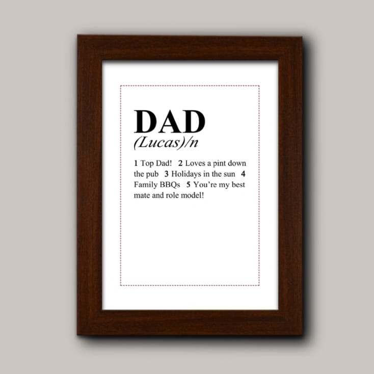 personalised dad print