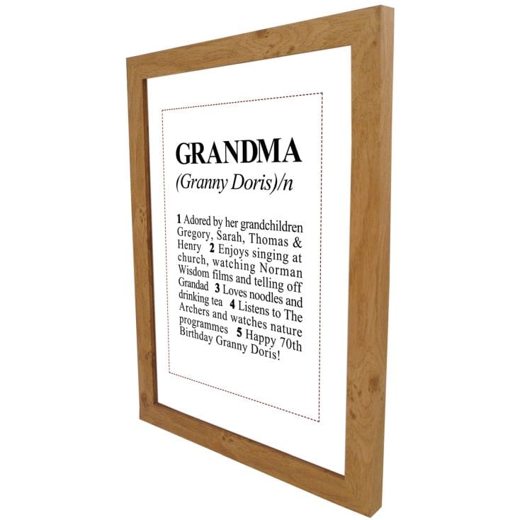 Christmas Gift. Personalised Best Granny Grandma Compact Mirror Birthday