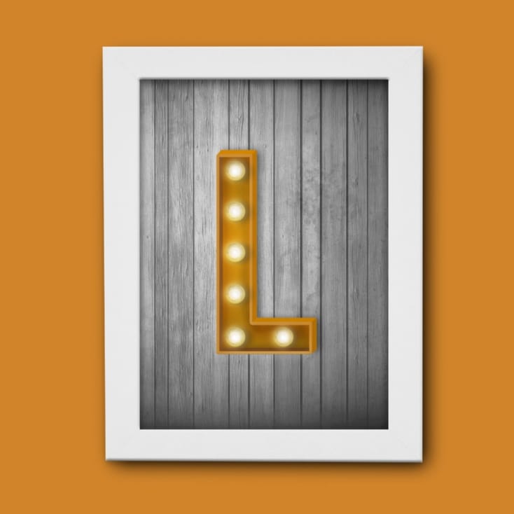 Marquee Letter Print
