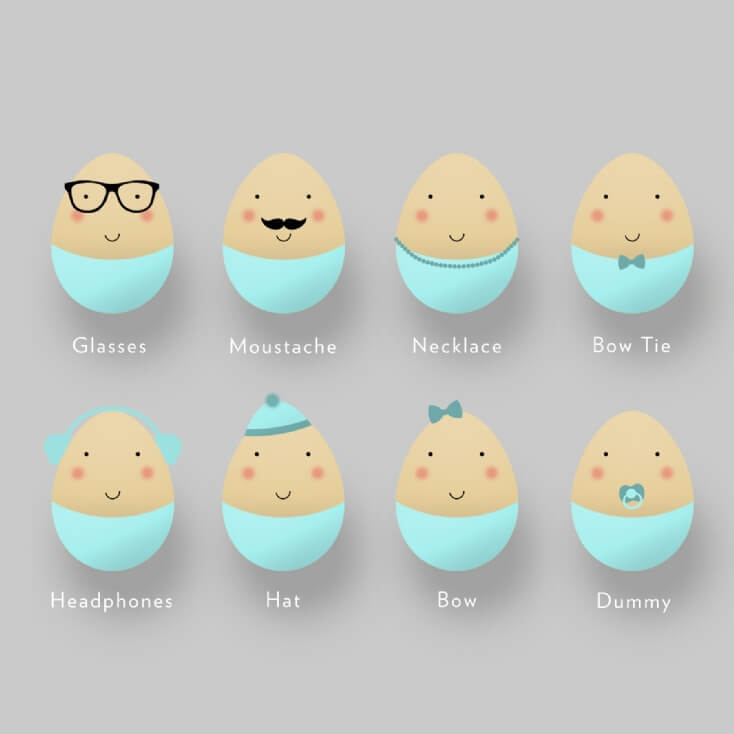 Personalised Egg Family Poster