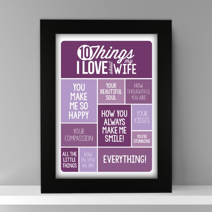 10 Things I Love About My Wife Poster