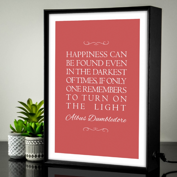 Personalised Favourite Inspirational Quote Lightbox