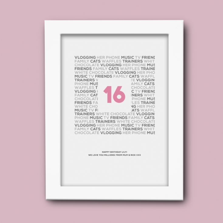 Personalised Birthday Special Age Celebration Print