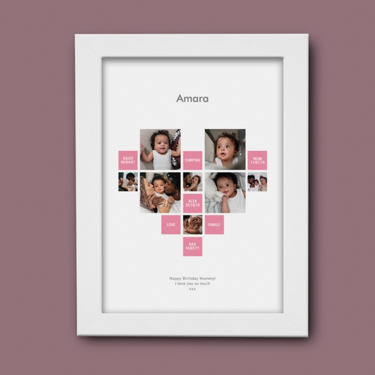 Personalised Heart Photo Prints