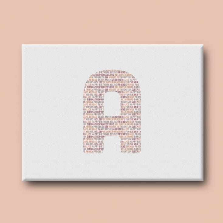 Personalised Letter Canvas