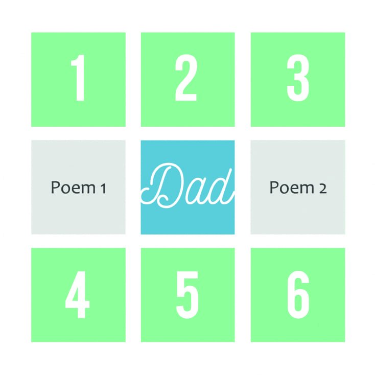Personalised Dad Poem and Photo Memories Light Box