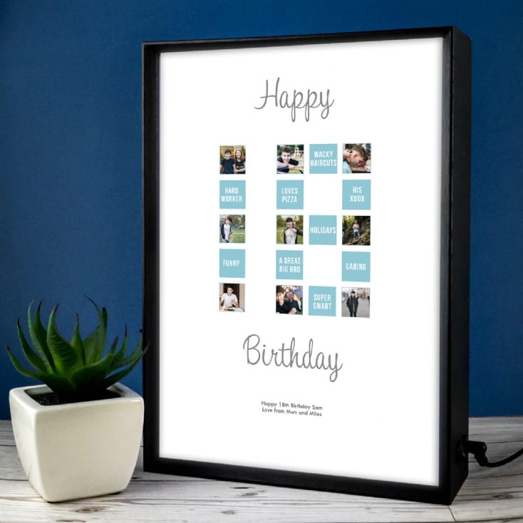 Personalised 18th Special Birthday Light Box