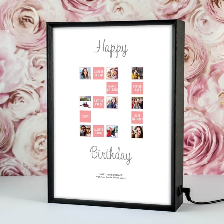 Personalised 21st Special Birthday Light Box