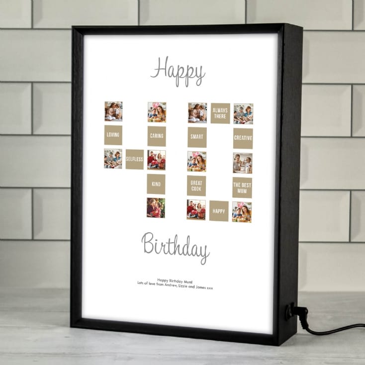 Personalised 40th Special Birthday Light Box