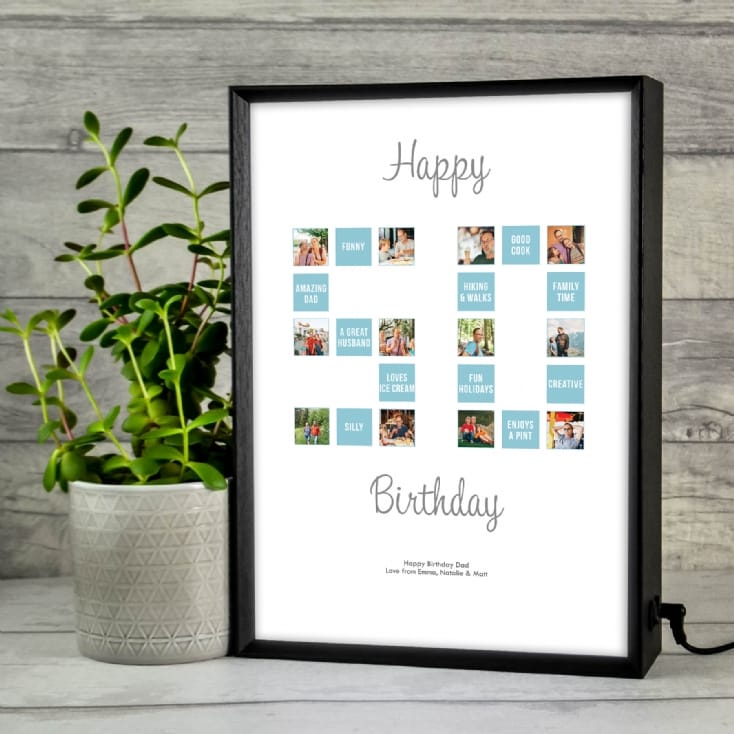 Personalised 50th Special Birthday Light Box