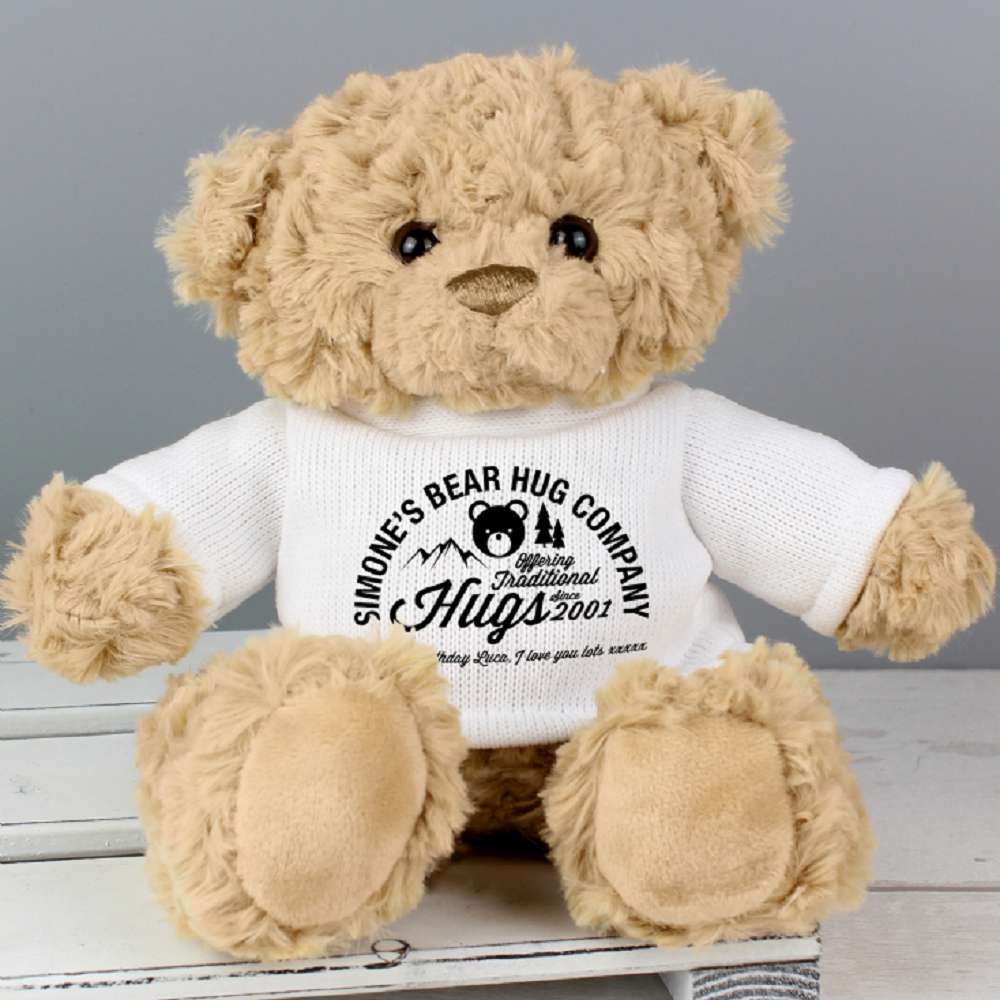 Personalised Offering Hugs Since… Teddy Bear