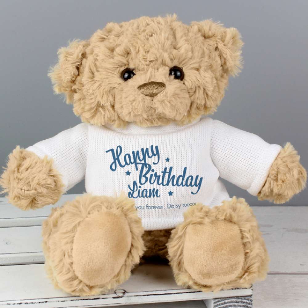 Personalised Happy Birthday Teddy Bear