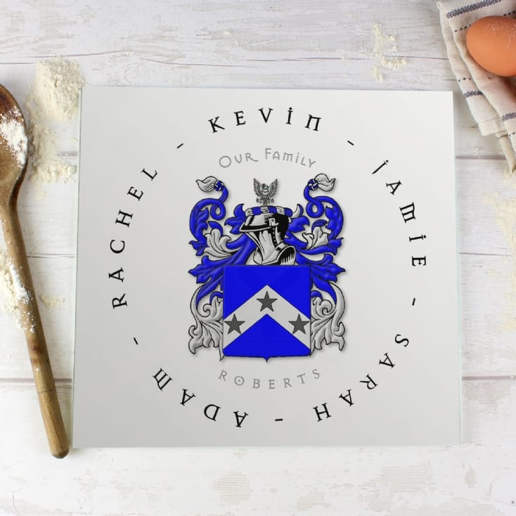 Coat of Arms Personalised Chopping Board