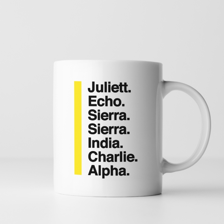 Personalised Phonetic Alphabet Name/Phrase Mug