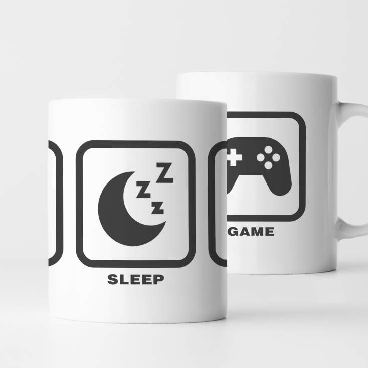 Eat, Sleep,… Icon Mugs
