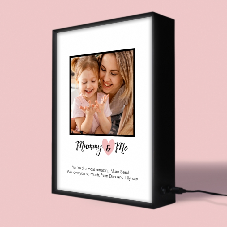 Personalised Mummy & Me Photo Light Box