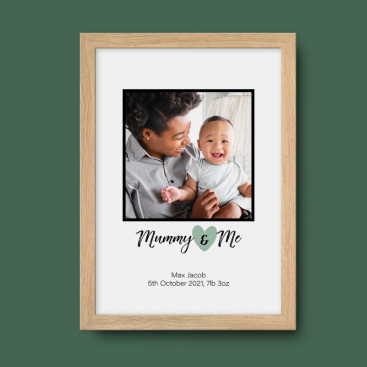 Mummy & Me Personalised Photo Print