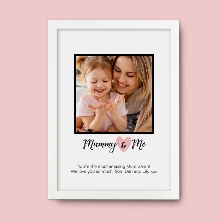 Mummy & Me Personalised Photo Print
