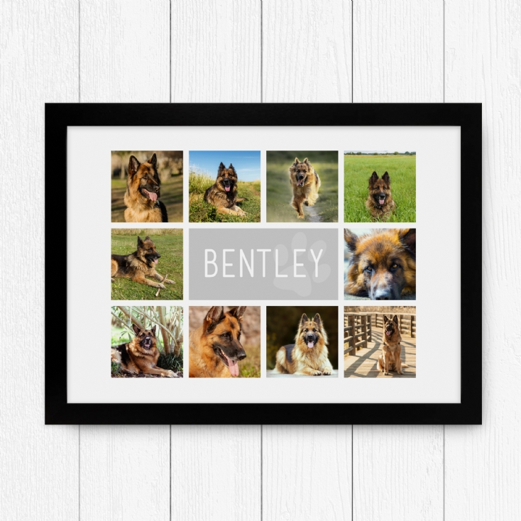 Personalised Dog Photo Collage Print