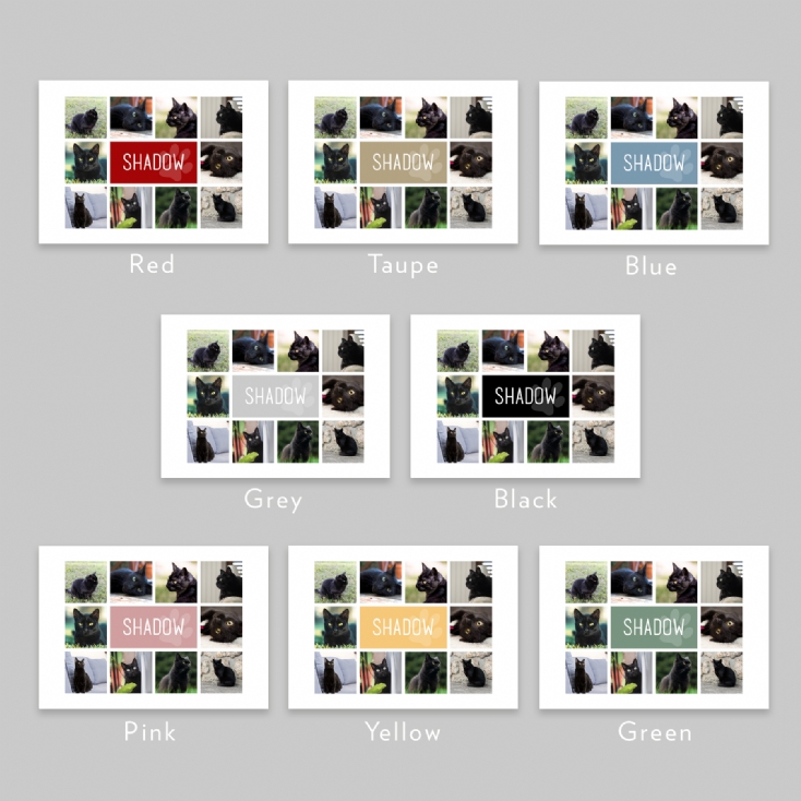 Personalised Cat Photo Collage Print