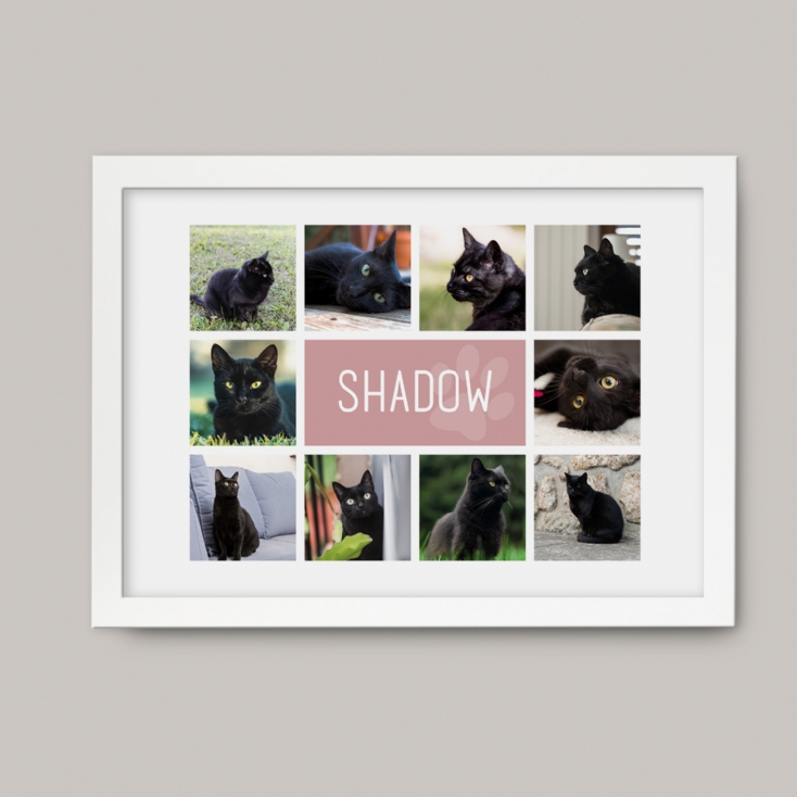 Personalised Cat Photo Collage Print