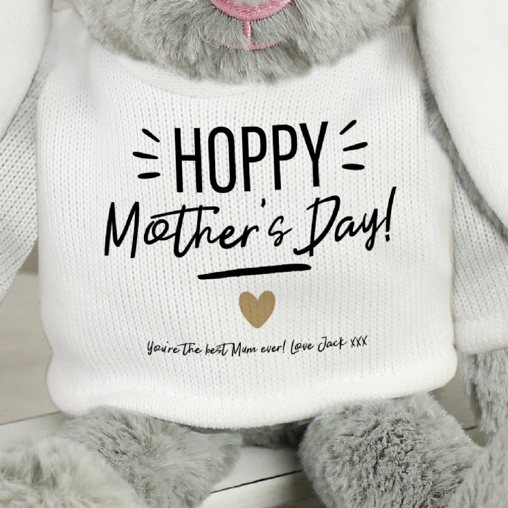 Personalised Hoppy Mother's Day Bunny Teddy