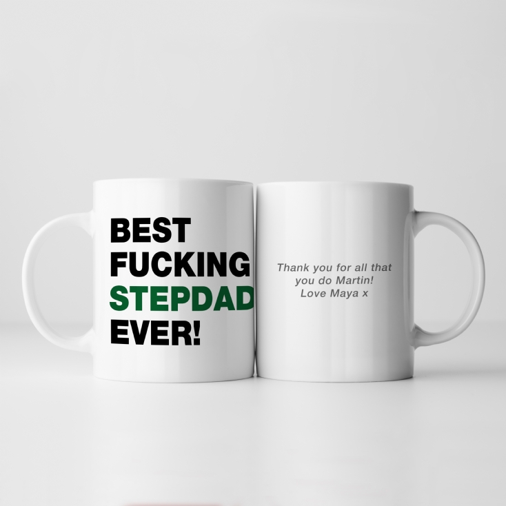 Personalised Best Fucking Dad/Stepdad Ever Mug