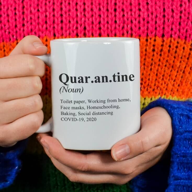Quarantine Dictionary Definition Mug