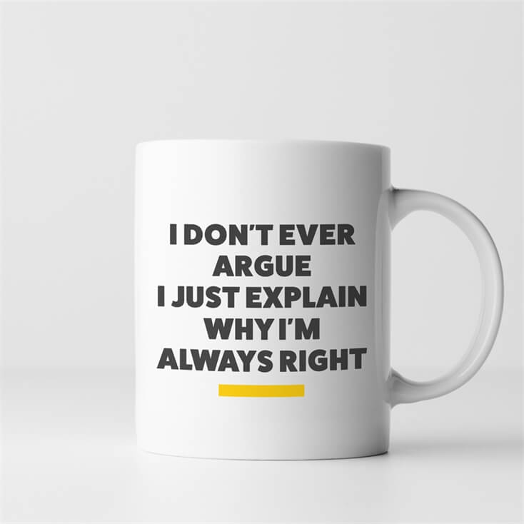 I Don't Argue, I Explain Mug | Find Me A Gift