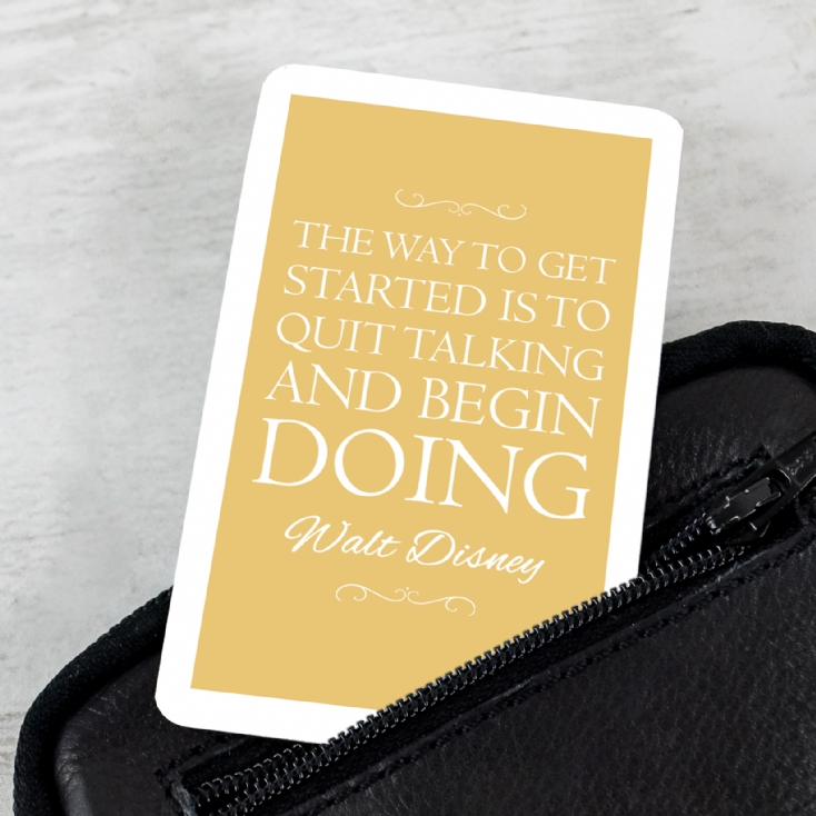 Personalised Inspirational Quote Wallet Insert Find Me a Gift