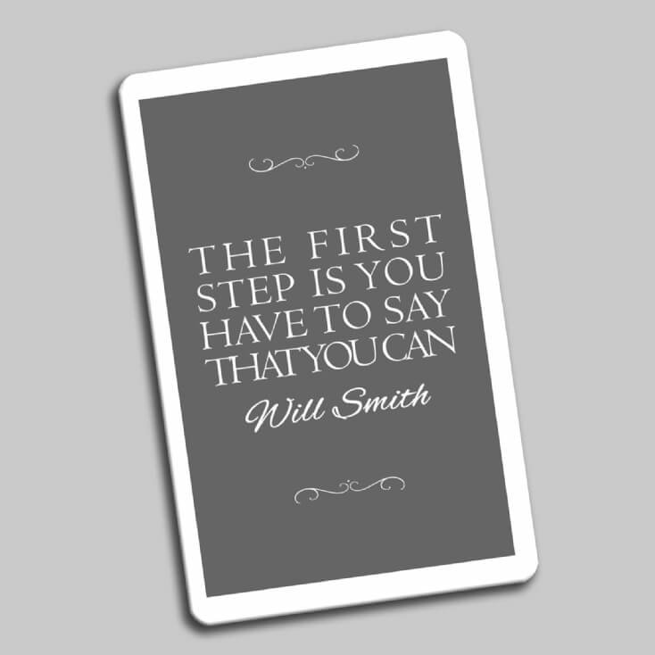 Personalised Inspirational Quote Wallet Insert Find Me a Gift