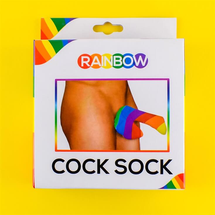 Rainbow Willy Sock 