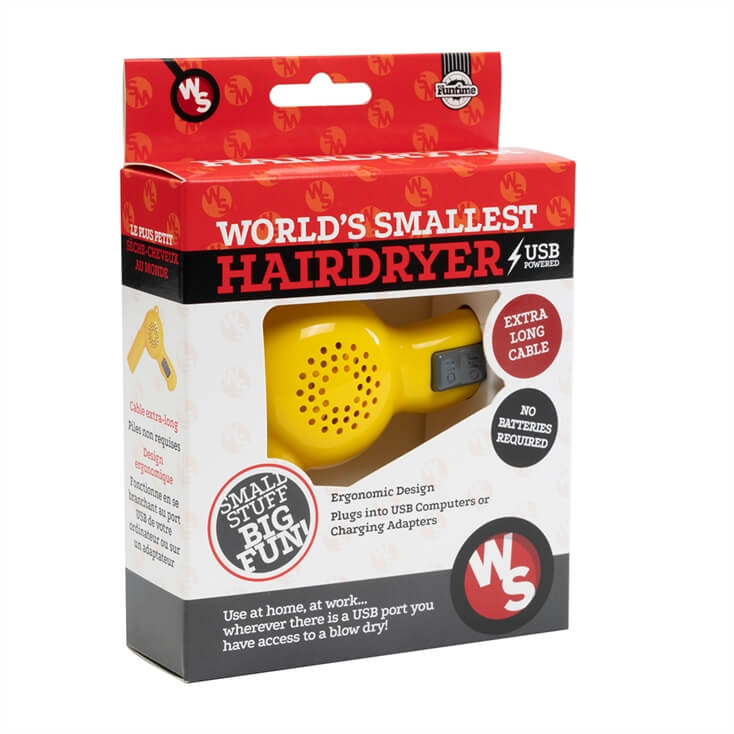 World's Smallest Hair Dryer Find Me A Gift